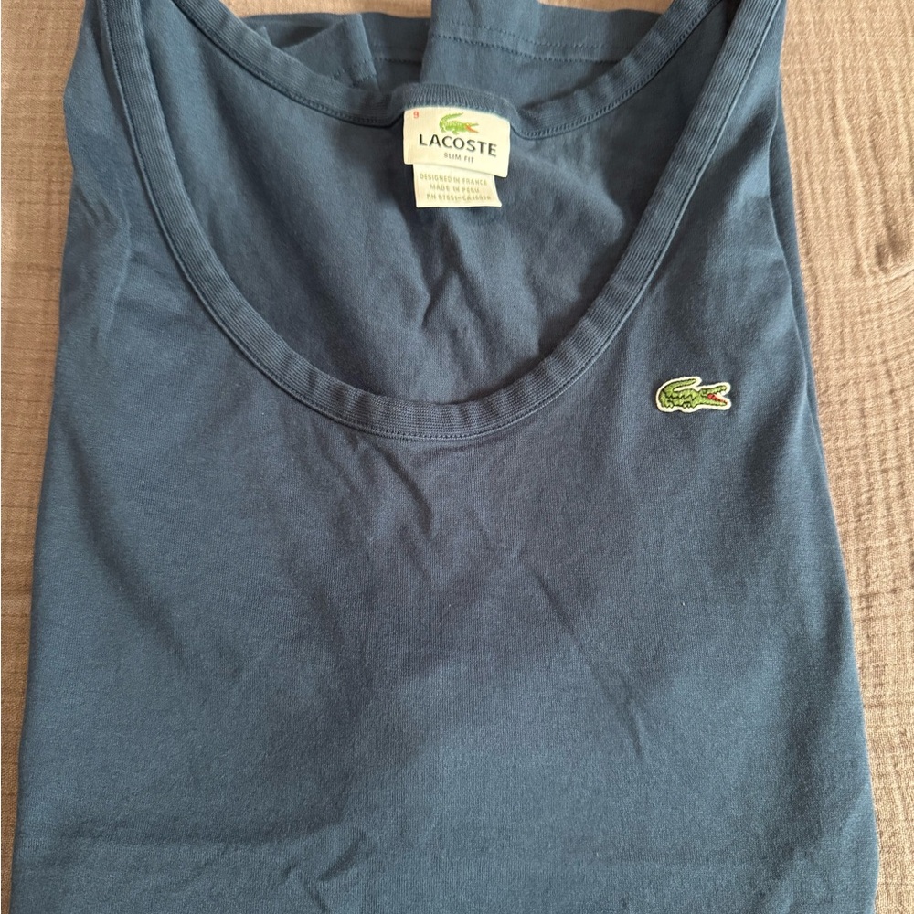 Lacoste Blue & Gray Tank